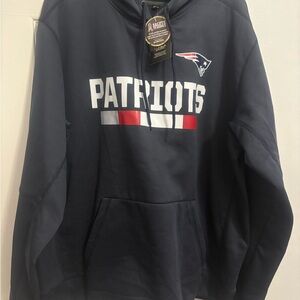 NWT salute to service New England Patriots navy blue hoodie size XL